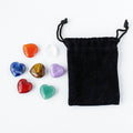 Wholesale Natural Crystal Heart 7chakra Sets Energy Crystal Set Crafts Yoga Meditation