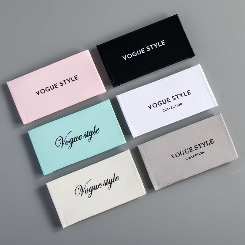 Factory-Priced Woven Clothing Labels for Shirts Sambo Shoes Other Garments with Custom Satin Metal Logo Printed Labels