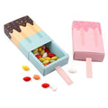 Free Sample Interesting Art Paper Package Folding Ice Cream Shape Box Paper Creative Packaging Candy Box