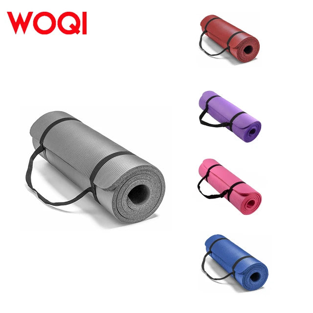 WOQI Customizable Logo Environmental Protection Ultra Thick Anti slip Sports Yoga Pilates Mat Yoga Mat