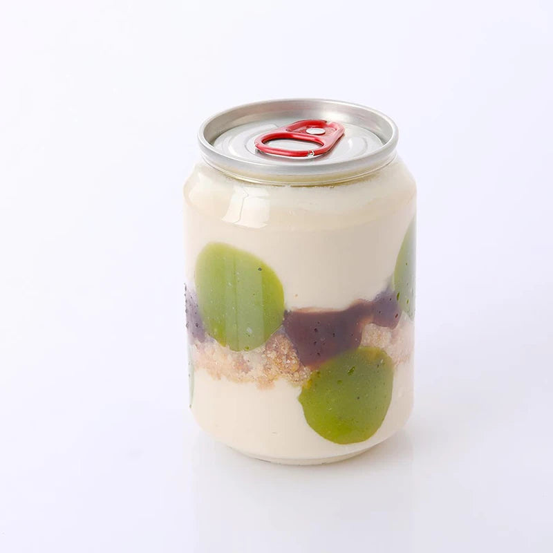 250 ml 330 ml 500 ml 650 ml Transparent Pet Plastic Easy Open Soft Drink Juice Can Beer Ice Coffee Bottles Packaging Can