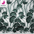 HY2440 Fashion 3D Wedding African Lace Fabric With Beads and Sequins Dress Tulle Lightly Embroidered Pearls Lace Fabric