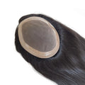 High Quality Natural Human Hair Fine Mono NPU Coating Base Female Hair Pieces Women Topper