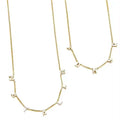 Simple Style 18K Gold Plated Stainless Steel Lettering Text Zircon Stone Pendant Charm Chain Necklace Designer Jewelry Choker