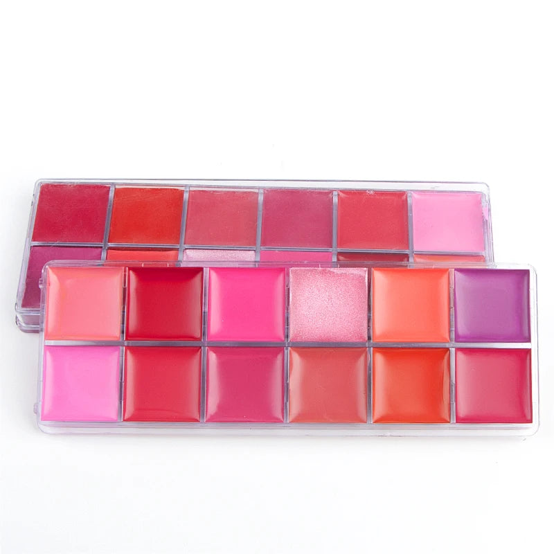 12 Color Lip Cosmetics Matte Lipstick Palette Longlasting Lipgloss Palette Lipstick Palette