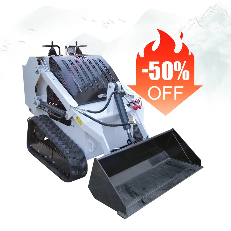 TOSH Hot Sale Low Price Skid Steer Track Loader Mini Skid Steer Stump Grinder for Sale