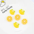Resin Lemon Slices Flat Back Resin Charms Cabochons for Slime Handmade DIY Mobile Phone Kids Hair Craft Decor