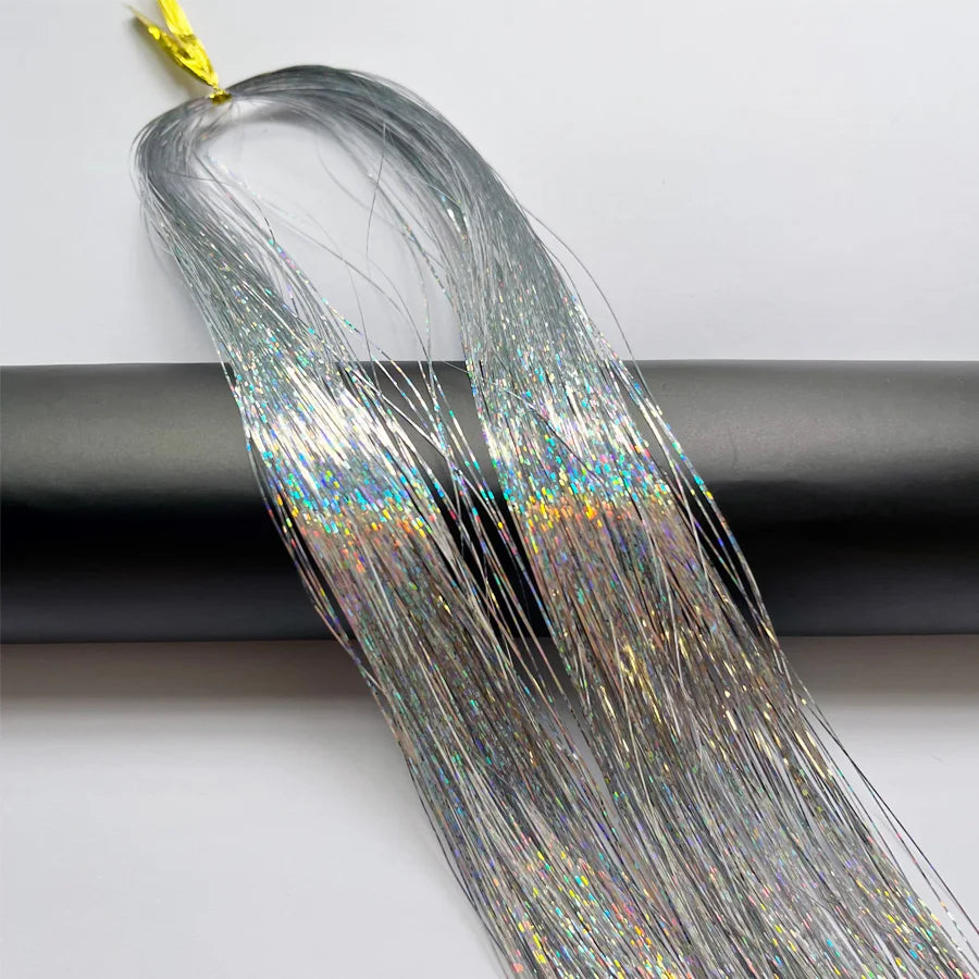 BLINGTINSEL Hot Sale Silk Tinsel Hair Extensions Colorful Hair Tinsel Beautiful Hair Accessories