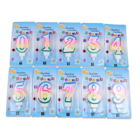 Colorful Birthday Wishes Candle Making Spiral Party Candles China Factory Paraffin Wax Happy Birthday Candle Number