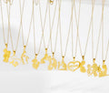 Custom Hot Gift Mother's Day Stainless Steel Pendant Plated 18K Real Gold Light Luxury Fashion Jewelry Necklace Wholesale