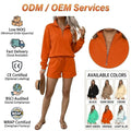 Custom logo Tracksuit Manufacturer Shorts Sets for Women Two Piece Plus Size Casual Wear 2 Piece Sets