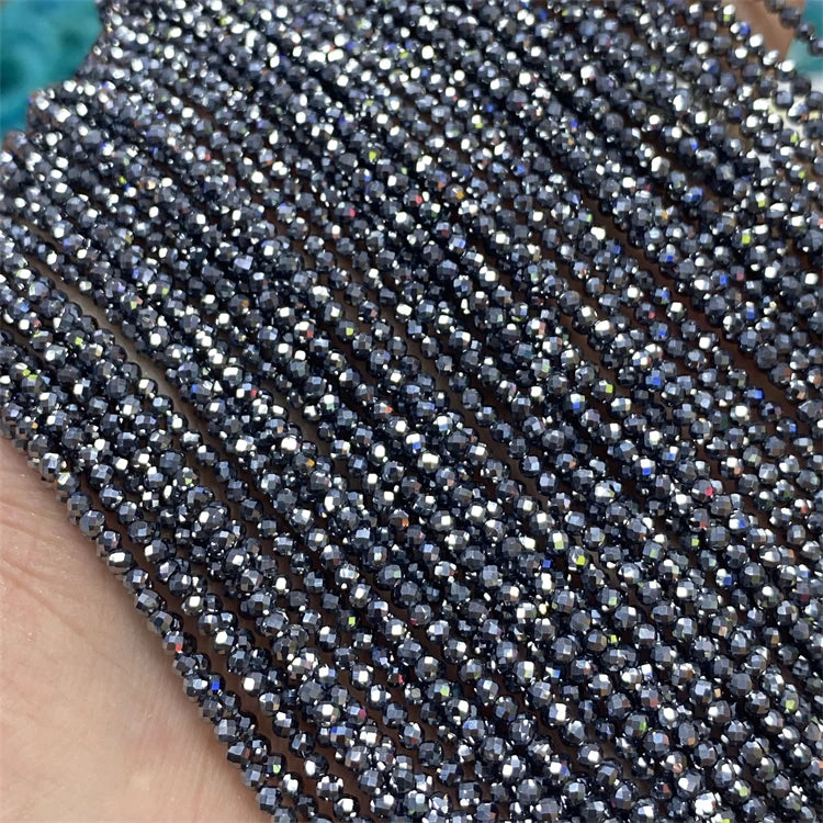 Factory Wholesale Price 100% Natural 3mm Faceted Terahertz Loose Gemstone Beads