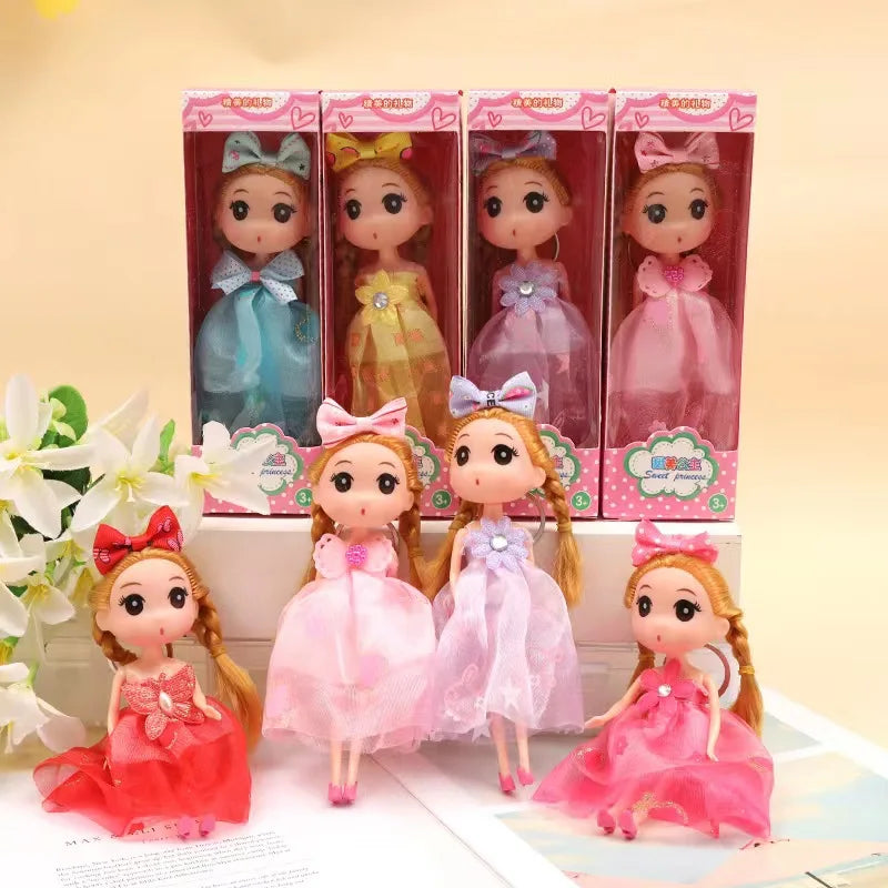 18cm Boxed Girl Princess Doll Kindergarten Children's Day Gift Bag Pendant Toy