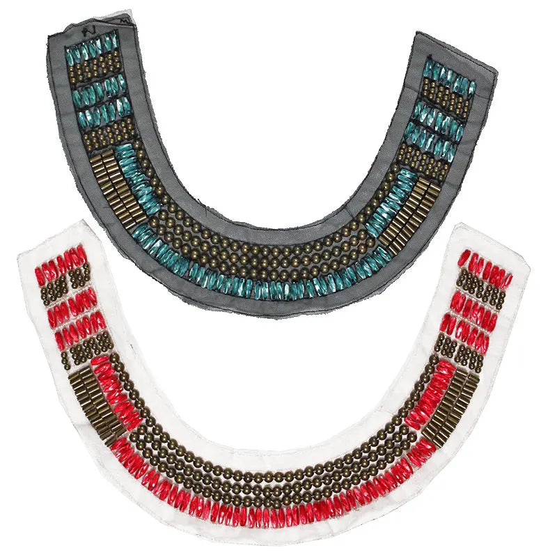 Hot Wholesale Handmade Custom Beading Neck Collar Trims for Garments