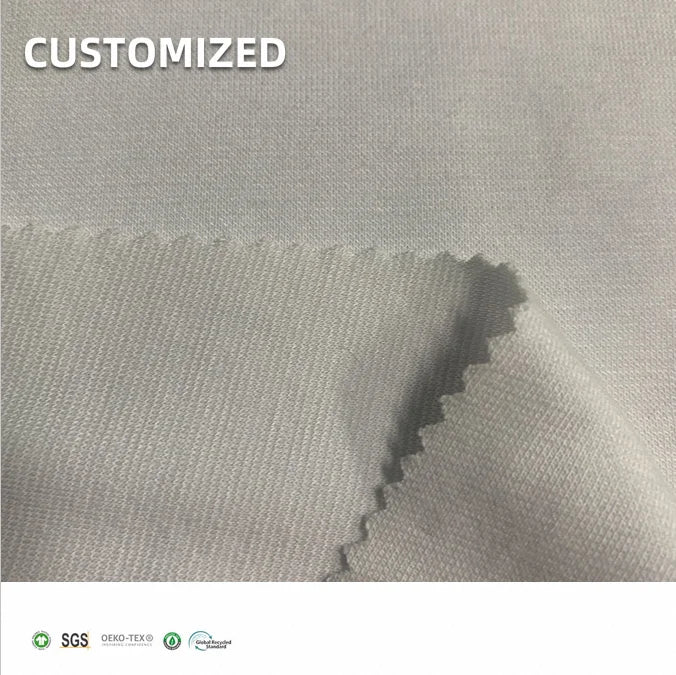 Upf 50 Soft 1*1 Rib 67% Bamboo 28% Organic Cotton 5% Spandex Fabric for Garment