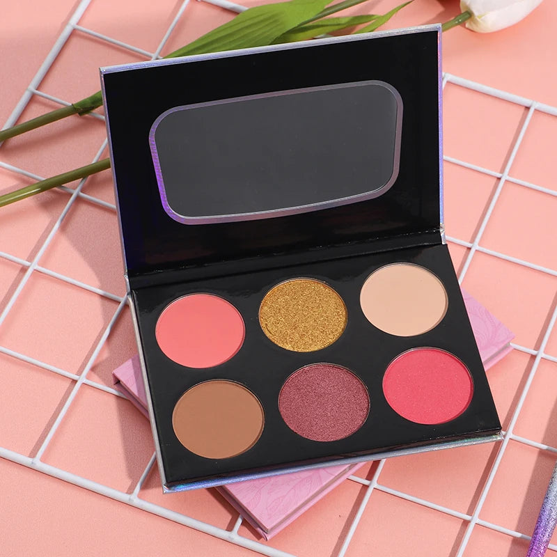 Korean Cosmetics Beauty Products Vegan Private Label Shimmer Matte Highlighter Concealer Blush Palette