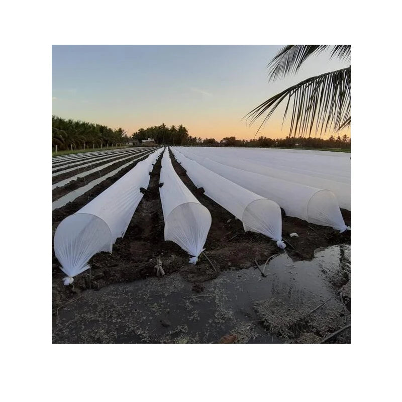 Agriculture PP Spun-Bonded Microfiber Nonwoven Fabric Rolls-Breathable & Fusible Anti-static Crop Covers for Frost Protection