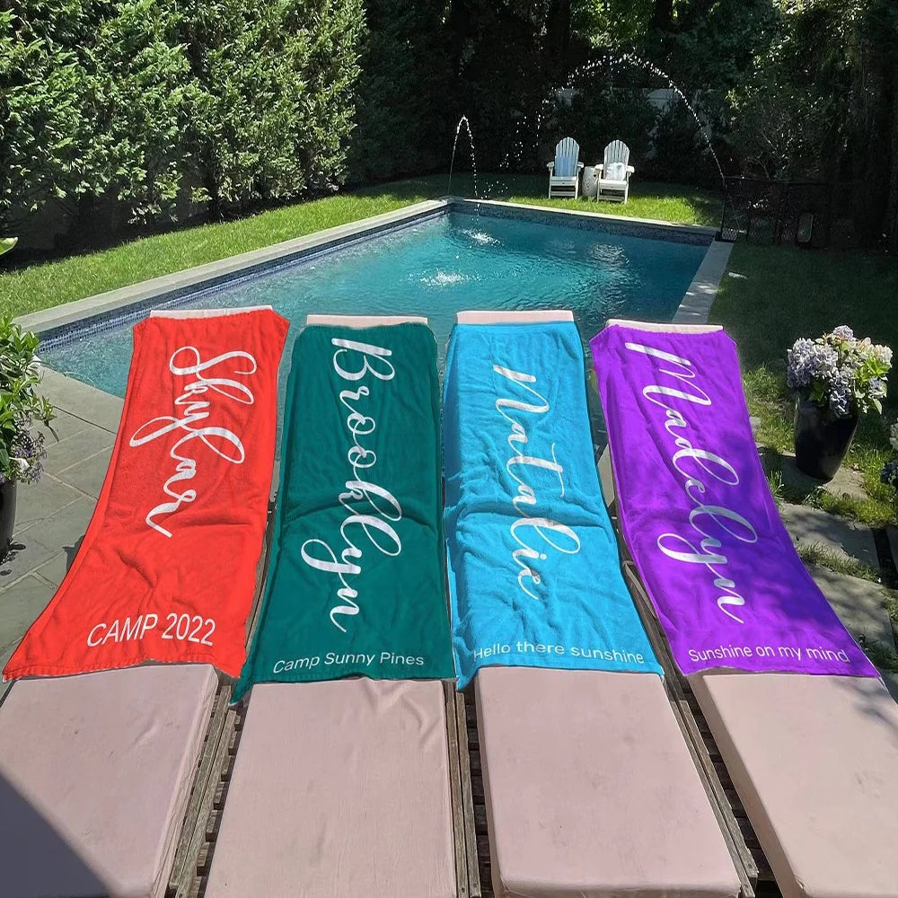 Microfiber Cotton Beach Towel with Novelty Pattern Custom Logo Eco-Friendly & Quick-Dry Low MOQ