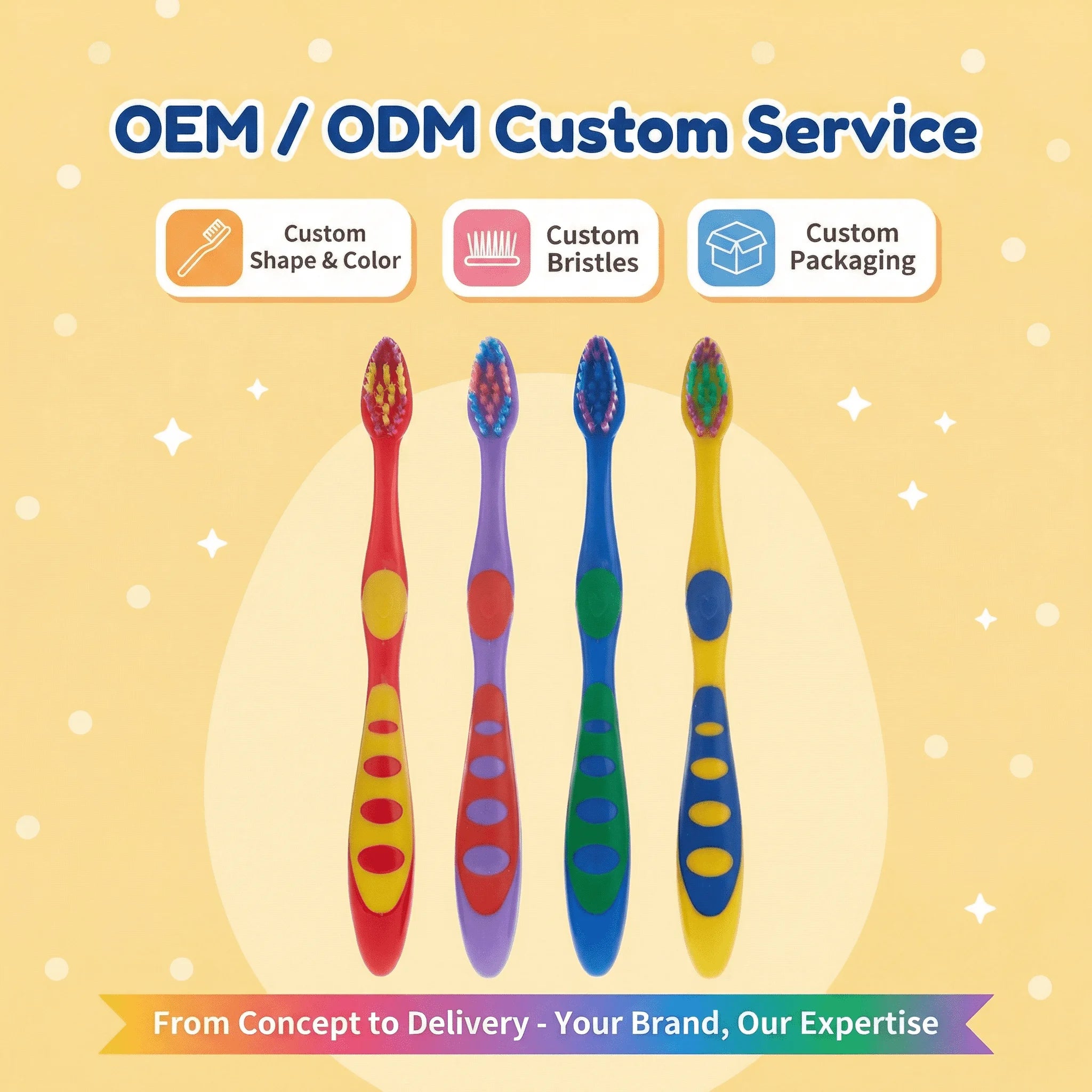 OEM Custom Kids Toothbrush Disposable Soft Bristle Cute Colorful Ergonomic Handle Children's Soft Toothbrush Oem Tooth Brush Set