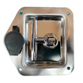 Recessed Flush Door Handle with Paddle for Truck Toolbox Stainless Steel Lock Latches Zinc Plated Iron Material