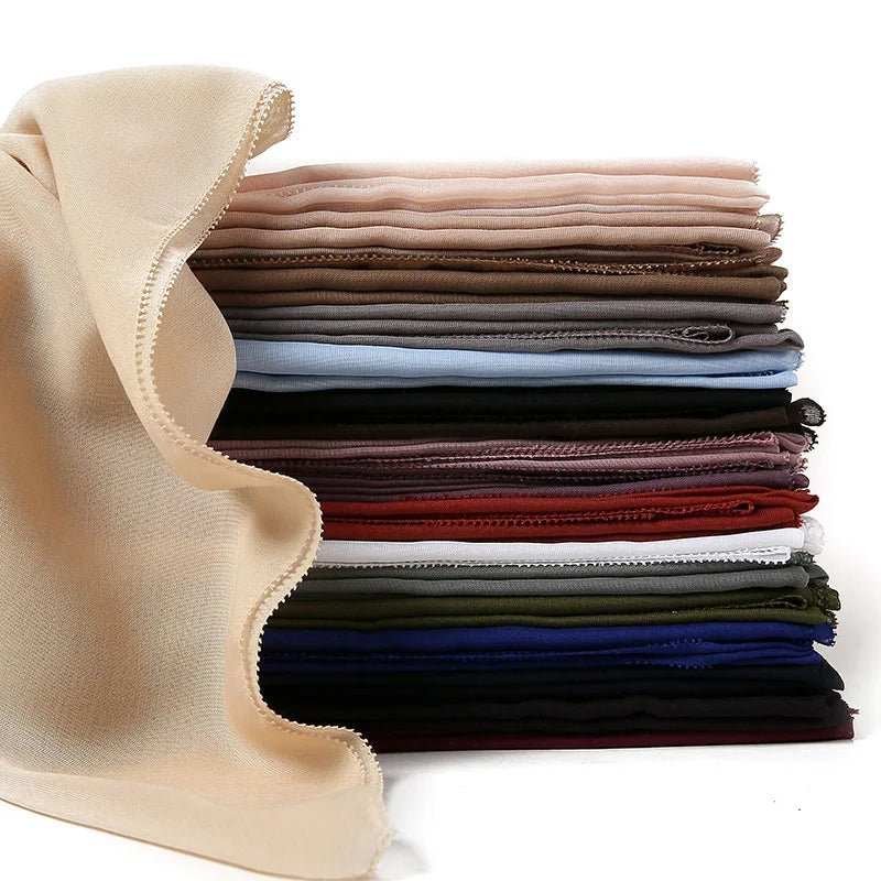 The New 2026 Malaysia Indonesia Cotton and Linen Turbans Monochromatic Cotton Yarn Factory Wholesale Big Squares