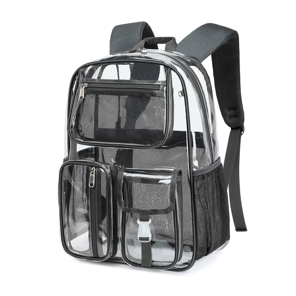 New Trend Good Quality TPU Beach Bag Unisex TPU Clear College Backpack