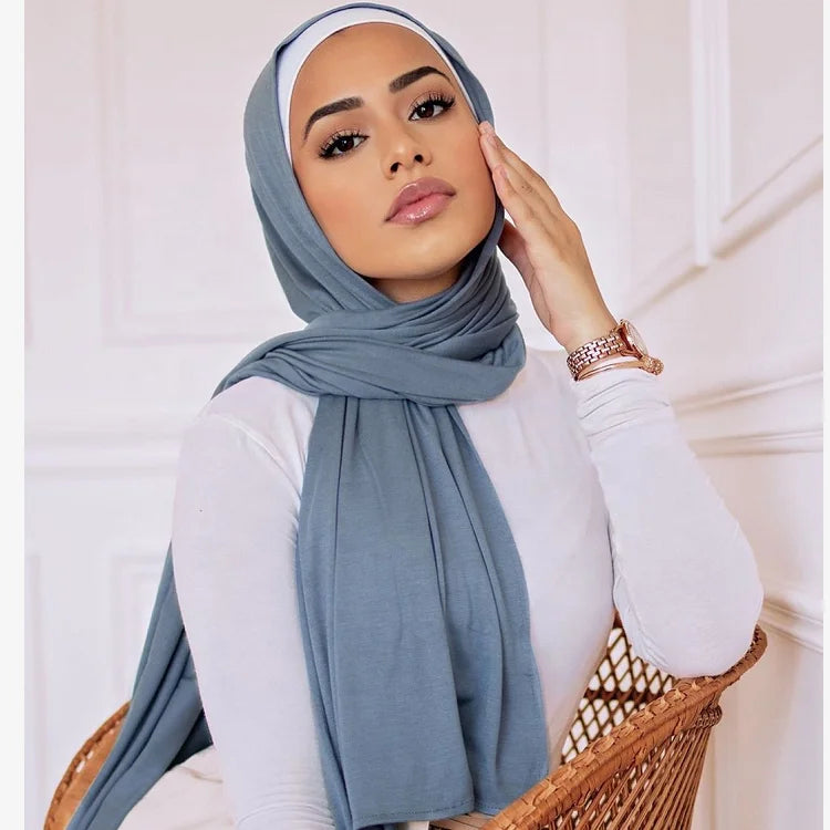 MOTIVE FORCE Wholesale Best Quality Prayer Preuim Crinkle Cotton Hijab Jersey Scarves Hijab Shawl Sport Muslim Hijab for Women