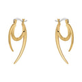 Original Design 18K Gold Plated Stainless Steel Jewelry New in Geometric Piercing Hoop Earrings for Women Punk Earrings E221477