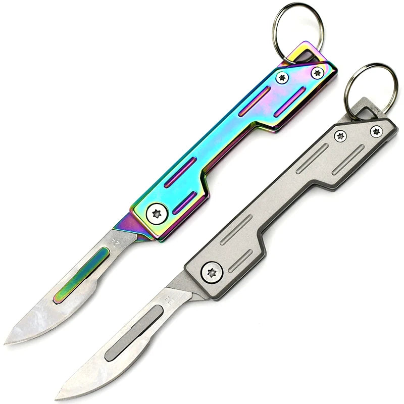 Boutique Daily Use Super Sharp Folding Blade Knife No.24 Mini Pocket Knife Portable Keychain Every Day Carry OEM Customizable