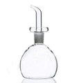150ml Round Glass Cruet for Olive Oil and Vinegar Safe Spice and Food Storage Jar with Cover for Kitchen Use