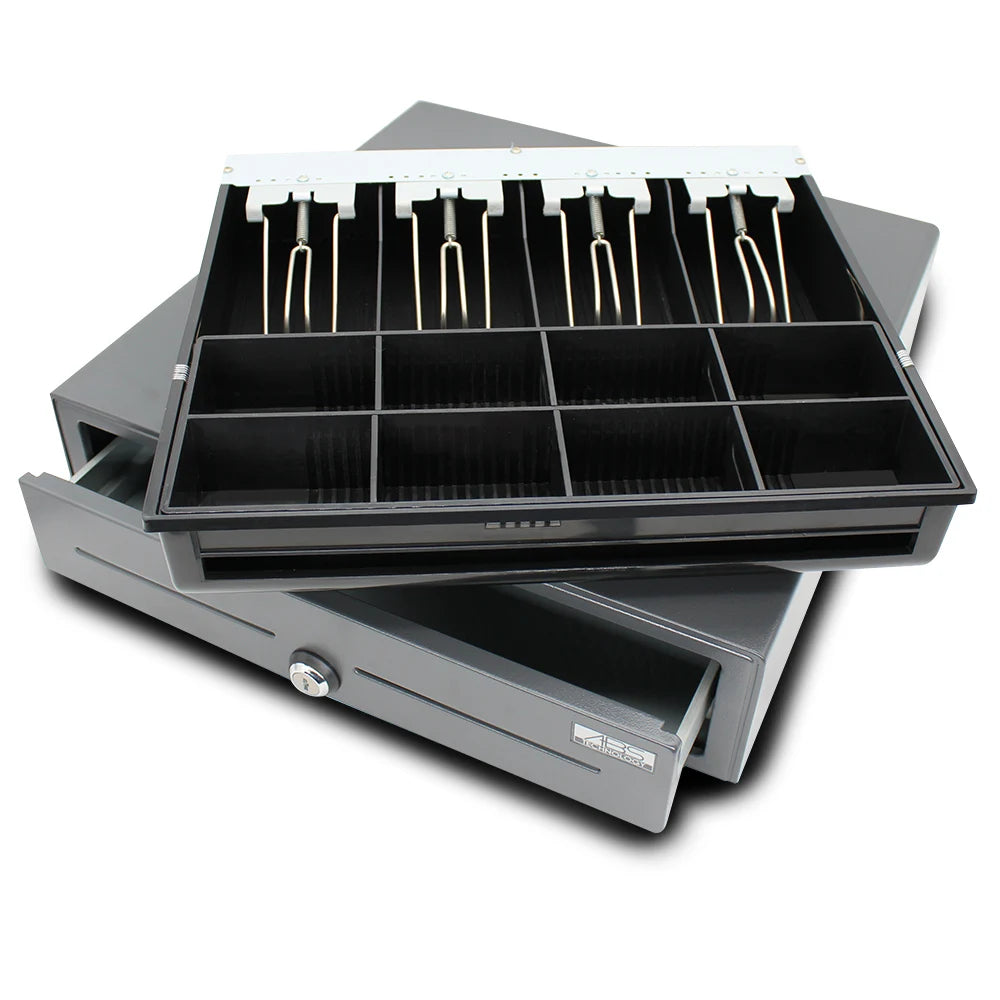 Best Selling ABS Brand Metal Cash Box for Shopping Mall Use 3-speed Safety Lock Guangdong Origin 1 Year Warranty 5 Notes 8 Coins