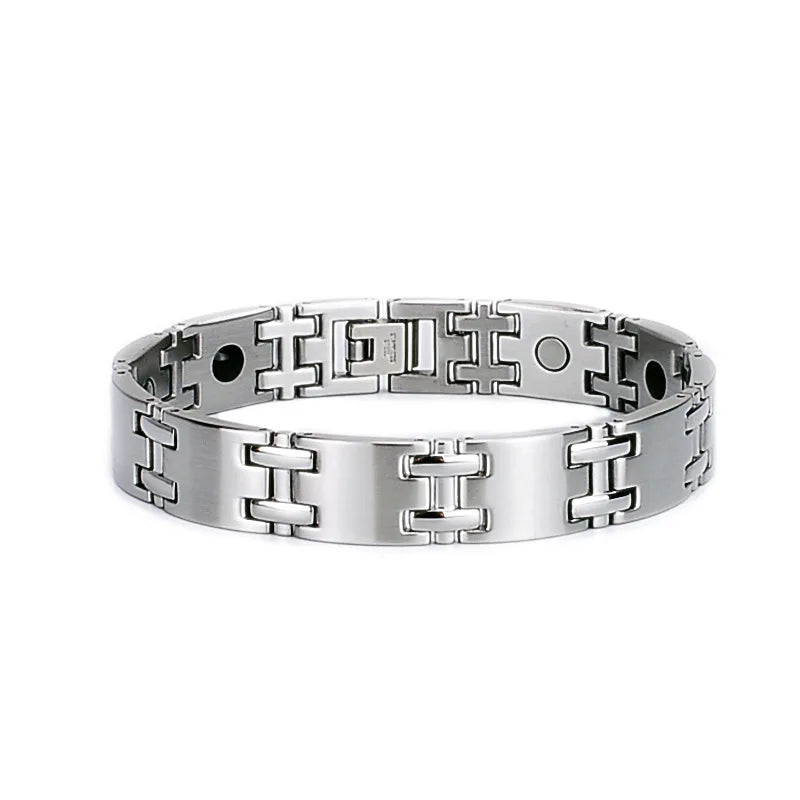 Original Men's 18K Gold and 304 Stainless Steel Bangles Tarnish-Free Fashion Jewelry for Making