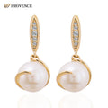 Real 10k 14k 18k Yellow Gold Drop Earrings  DEF VVS  Moissanite Earring Pearl Earrings Hot Sale Gifts Earings Jewelry Women