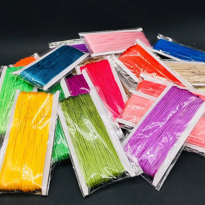 20m 2.5mm Nylon Eco-Friendly Macrame Cord for Bags & Shoes Chinese Knot Home Textiles Customizable Colors