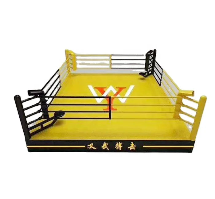 Professional Custom Logo UFC MMA Boxing Ring with Steel Frame & EVA Mat AIBA Standard for Competition Events