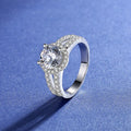 Top Quality 925 Sterling Silver Jewelry 100% Moissanite Rings Luxury Wedding Engagement Ring