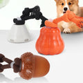2025 Smart Interactive TPR Electric Dog Rope Ball Toy Modern Rechargeable Sound-Making Bite Bouncing Pumpkins Acorn Fashion Blue