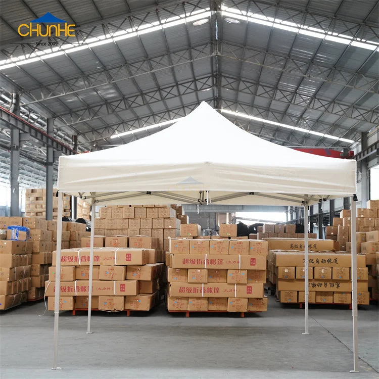 Customized Pop up Canopy Folding Tent 3x3 10x10 White Blue for Trade Show Event Gazebo Indoor Outdoor Use