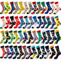 High Quality Black Knitted Crew Fun Colorful logo Socks Patterned Funky Crew Sock Cotton Socks