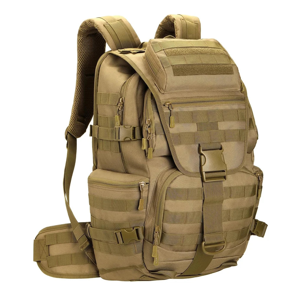 Best Large 50L Waterproof National Style Tactical Molle 2 Backpack Water Bladder Polyester for Unisex Trekking Training Camping