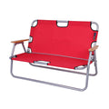 Outdoor Park Activity Garden Popular Double Seat Folding Beach Chair High-capacity Strong Folding Double Chairs