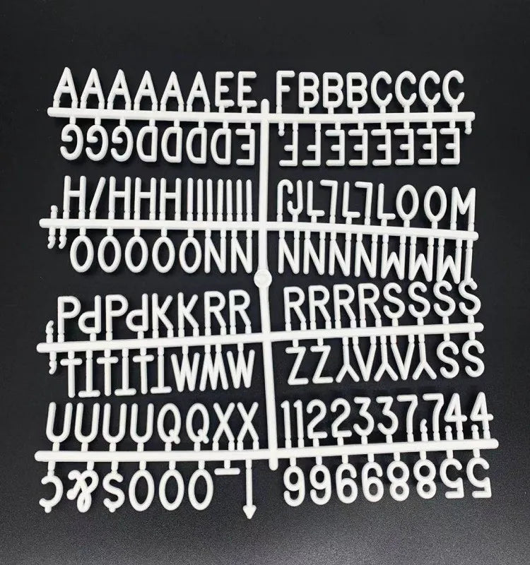 3/4 Inch Cheap Popular Color Plastic Letters for Felt Letter Board
