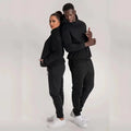 Winter Women Pullover Hoodies Set 2025 Custom Unisex Plus Size Two Piece Jogger Set Women Sweatsuit Set