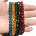 Flat Beads Glass Crystal Loose Beads DIY Handmade Materials for Beaded Bracelets Earrings Jewelry Accessories