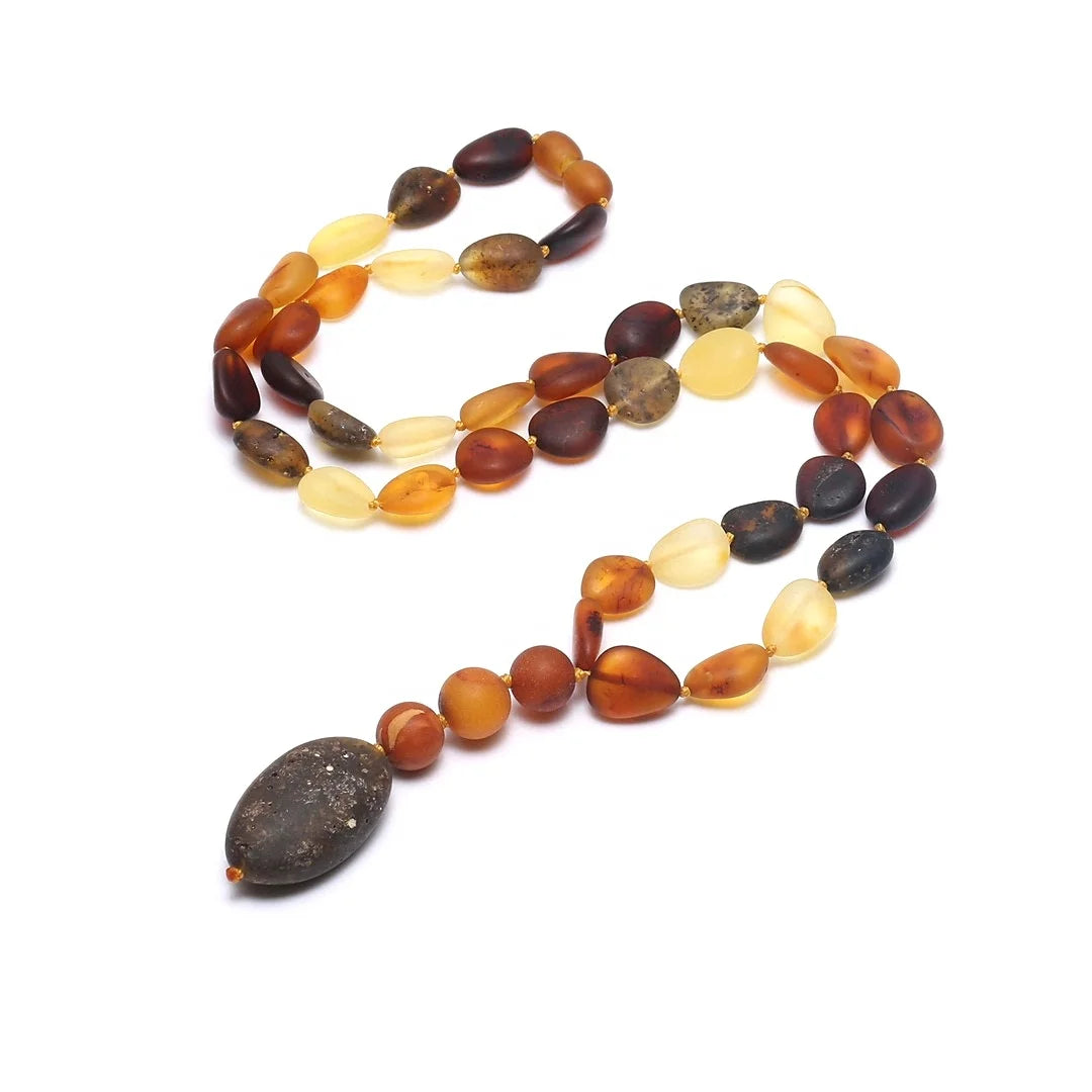 Reallygemstone Amber Necklace jewellery amber stones necklace natural