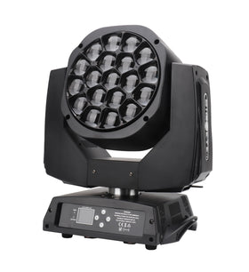 19 Pcs Led Moving Head 300W Bee Eyes for Stage Holiday Dmx 512 Sound Control for Disco