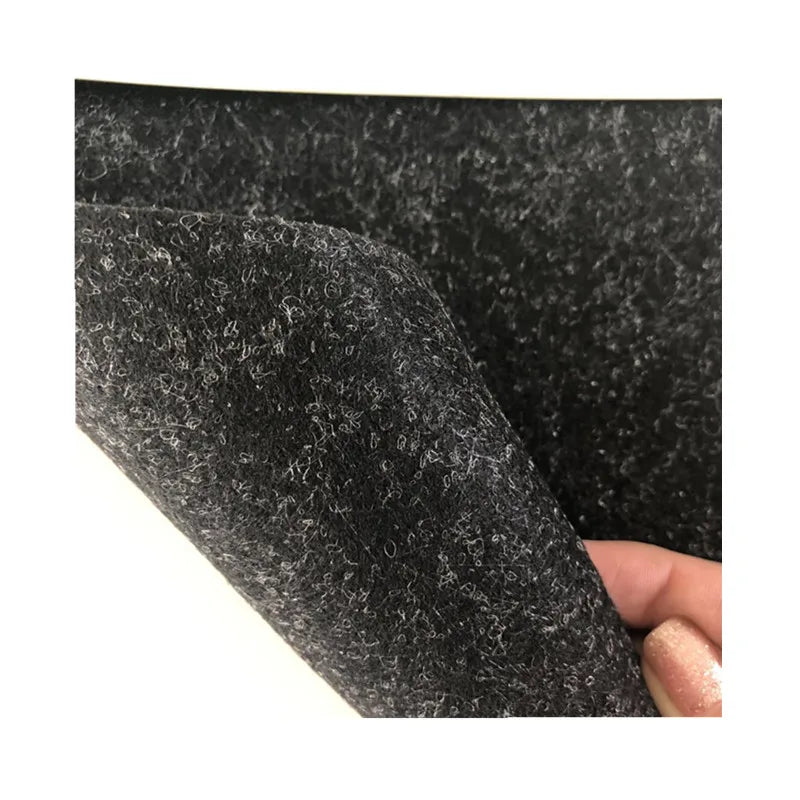 Acoustic Fabric Polyester Carpet for Speaker Box Charcoal Color Felt Fabric with a 'brushed' or 'fuzzy' Finish