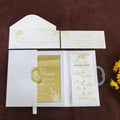 Chinese Supplier Luxury Elegant Hardcover Wedding Invitation Acrylic Wedding Card With Tag