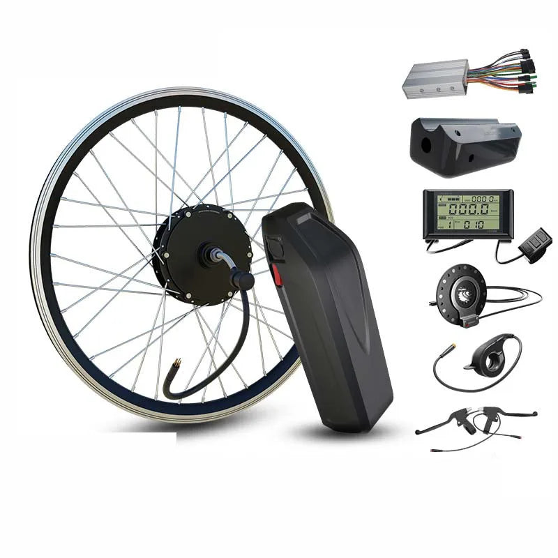 Battery Included Ebike Kit Conversion 13AH/20AH 48V 350W/500W Front Rear Hub Motor Wheel Electric Bike Waterproof Kit