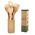 Hot Sale Home Use Healthy 8 PCS Non Stick Bamboo Kitchen Cooking Utensils With Packing Box